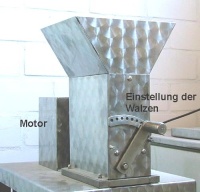 Elektro-Malzm�hle SMO-08 aus Edelstahl