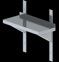 Wandborde, 1-etagig, 2xW.Schiene, 2xW.Halter, BxT: w�hlbar