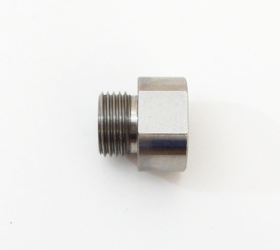 Gewindeadapter flachdichtend (V2A - Edelstahl) 1/2" I auf 5/8" A