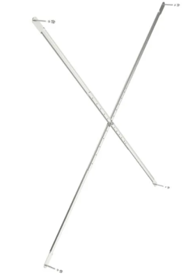 Kreuzverstrebungen und Längsverbinder für Edelstahlregale