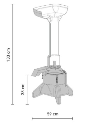 Preview: Obstmühle elektrisch aus Kunststoff von Speidel für 1000 kg/h