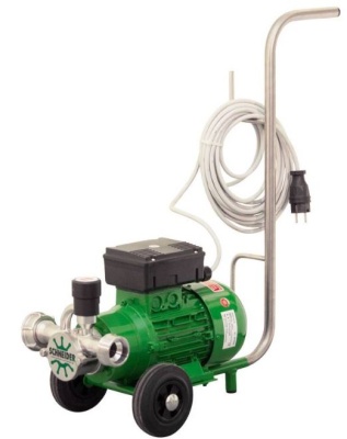Impellerpumpe mit 80  l/min Förderleistung, Bypass und Wagen