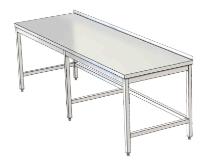 Arbeitstisch ohne Grundboden, Höhe= 850mm, BxT: 2600 x 700 mm