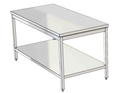 Arbeitstisch mit Grundboden, Höhe= 850mm, BxT: 2100 x 800 mm