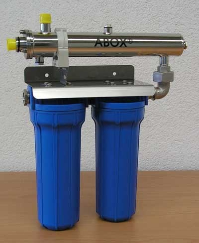 ABOX WAS 500 - UV-Desinfektionsanlage 0,5 m³/h mit Filter
