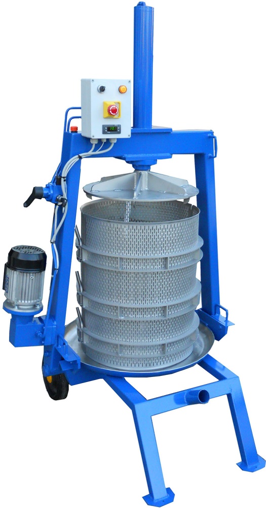 Obstpresse hydraulisch - manuell oder elektrisch, 70 Liter